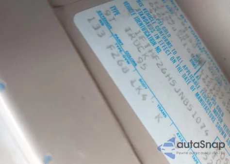 1988 Ford F250 from USA, damaged, VIN 1FTHF26H5JNB51074